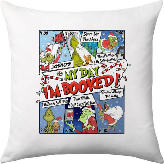 My Day Grinch Sofa Pillow 40x40cm Filling Included