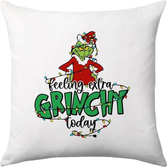 Grinch Feeling Extra Grinchy Today Sofa Pillow 40x40cm Filling Included