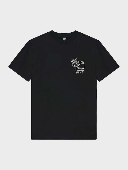 Harajuku Helmet T-Shirt Schwarz