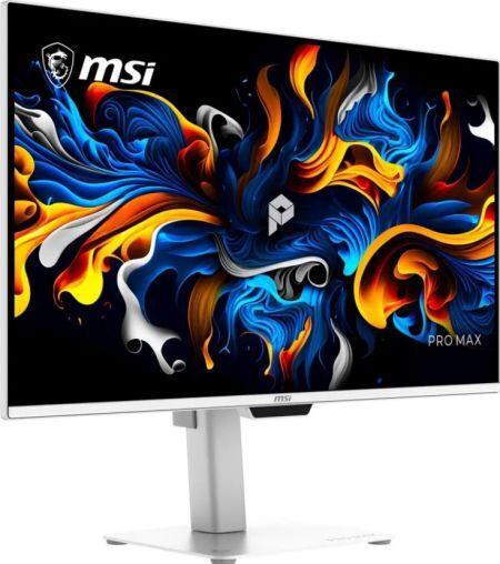 MSI PRO MAX 271UPXW12G QD-OLED Monitor 26,5" 4K 3840x2160 mit einer Reaktionszeit von 0,03 ms GTG Weiß