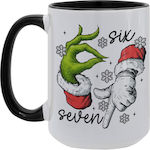 Koupakoupa Weihnachtlicher Keramikbecher Schwar...