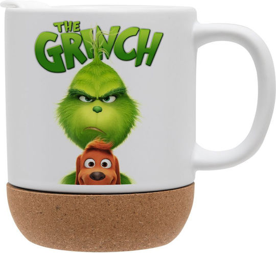 Koupakoupa Mr Grinch Weihnachtlicher Keramikbecher Weiß 9 cm 330 ml (mit Personalisierung)