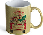 Koupakoupa Weihnachtlicher Keramikbecher Gold 3...