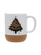 Koupakoupa Weihnachtlicher Keramikbecher Bäumchen 9 cm 330 ml (mit Personalisierung)