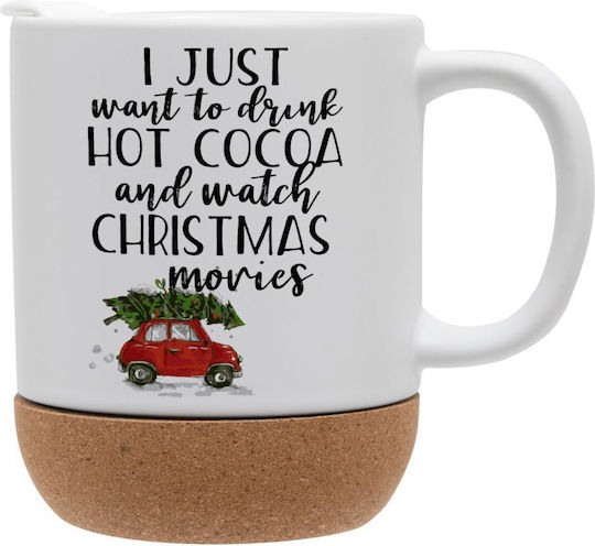 Koupakoupa Weihnachtlicher Keramikbecher 9 cm 330 ml