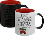 Koupakoupa Weihnachtlicher Keramikbecher Rot 33...