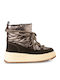 Damen-Stiefeletten mit Plateau Braun