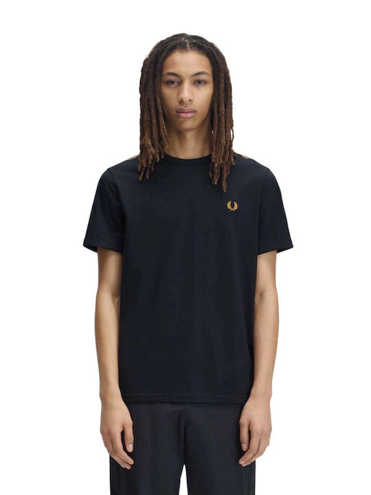 Fred Perry Ringer Αθλητικό T-shirt Μπλε