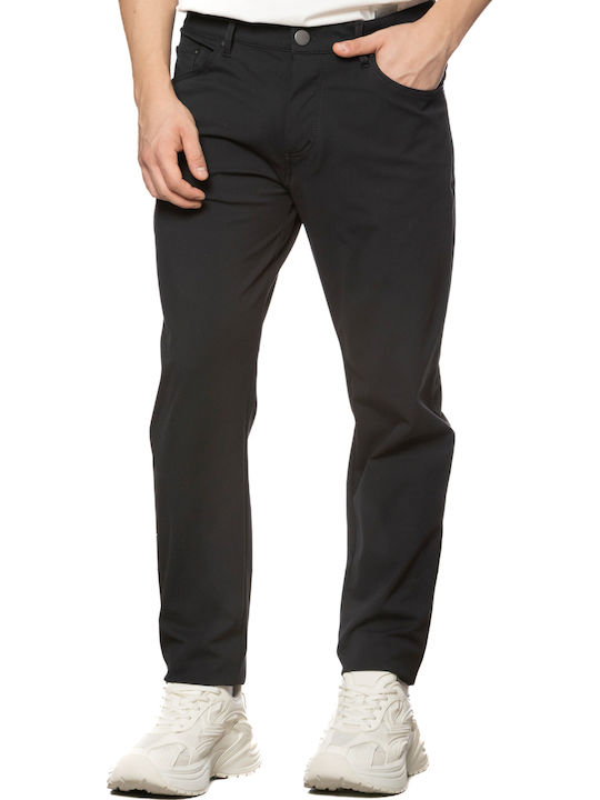 Ανδρικό Παντελόνι Regular Fit Μαύρο