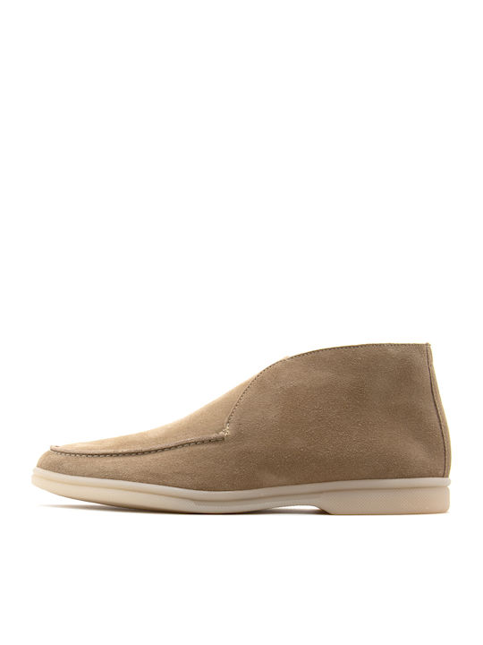 Komis & Komis Damen-Stiefeletten aus Wildleder in Beige