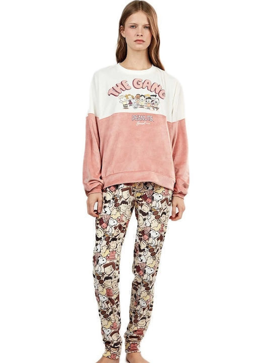 Gisela Winter Women's Salmon Pyjama Set