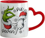 Koupakoupa Weihnachtlicher Keramikbecher Herzen...