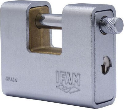 IFAM Steel Monoblock Padlock with Key 90mm