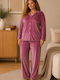 Boyraz Winter Women's Pajama Set Light Apple Green