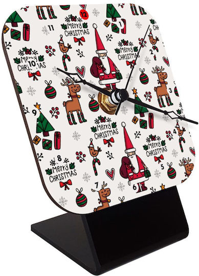 Koupakoupa Santas Tischuhr mit Zeigern aus Holz KP_3728_clock-desk-square