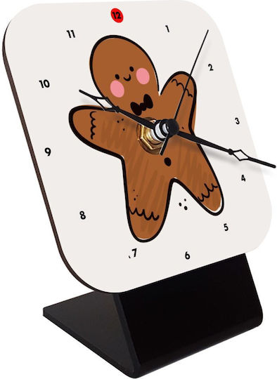 Koupakoupa Mr Lebkuchen Tischuhr mit Zeigern aus Holz KP_3724_clock-desk-square