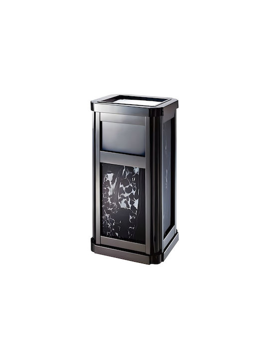 Standaschenbecher Schwarzer Marmor Gunmetal 31x27x70 cm