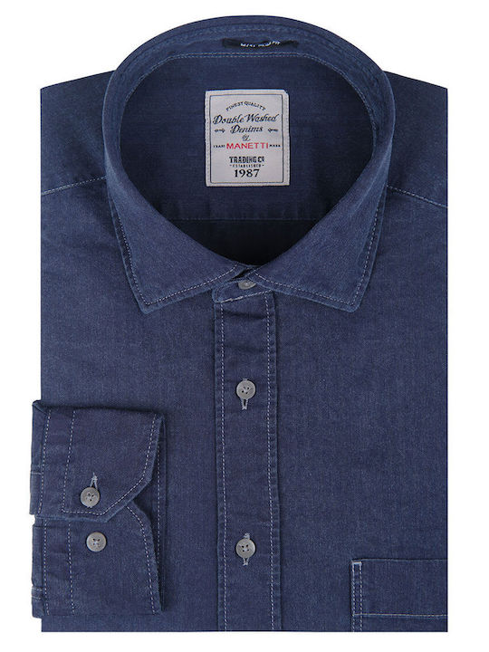 Long Sleeve Blue Shirt