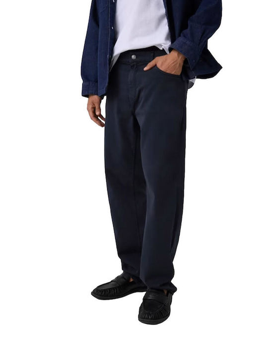 Pantaloni Bărbați Loose Fit Albastru Marin