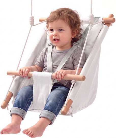Vevor Wooden Swing with Seat Belt White
