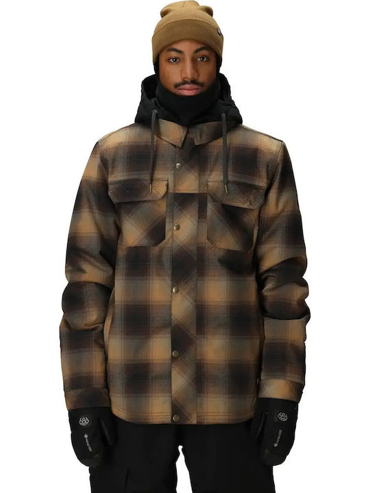 686 I-008476-1890 Men's Brown Ski & Snowboard Jacket