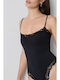 BSB Damen-Body aus Stoff Slim Fit 0056-0121003-80-Schwarz