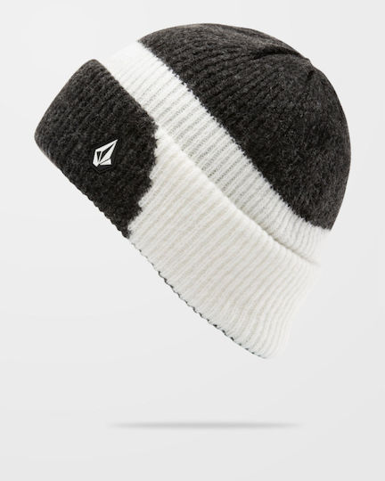 2Tone Beanie Căciulă Tricotată pentru Femei în Culoare Neagră