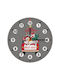 Koupakoupa Merry Christmas Cats in Car Wooden Wall Clock Ø20cm