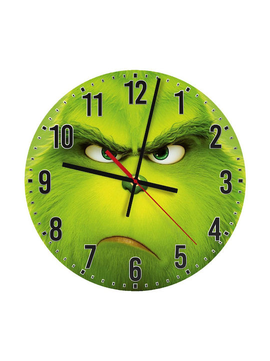 Koupakoupa Mr Grinch Тих дървен стенен часовник