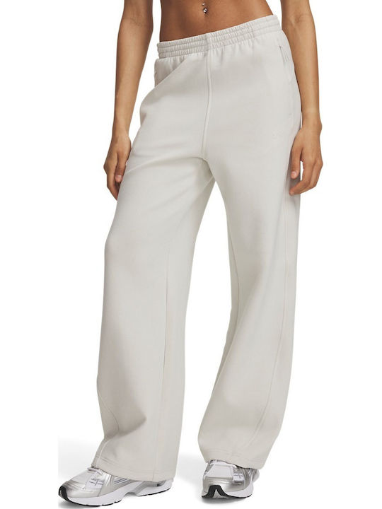 Under Armour Unstoppable Pantaloni de Trening din Fleece Albi Under Armour Unstoppable Pantaloni de Trening din Fleece Albi