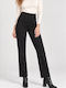 Pantaloni Dama din Material Negri T26200-NEGRU