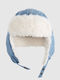 Women's Fleece Knit Beanie in Blue