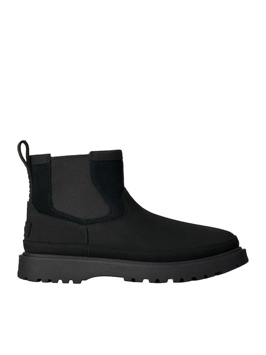 UGG Birch Δερμάτινα Chelsea Μποτάκια Μαύρα
