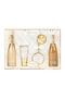 IDC Institute Scented Bath Gold Set Skin Care Set for Moisturizing & Body Cleansing Vanilla & Bergamot 5 Pieces