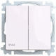 Abb Waterproof Recessed Wall Switch Two-Way White