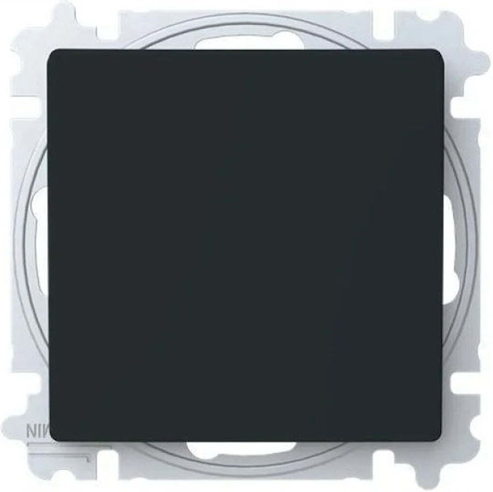 Abb Recessed Touch Wall Switch One-Way Aller Retour Black
