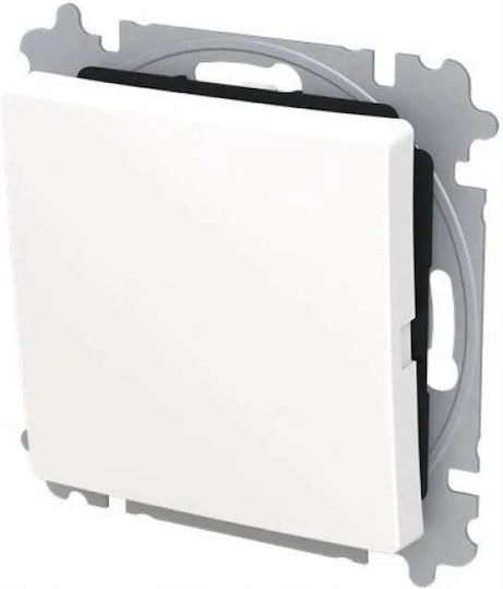 Abb Recessed Wall Switch One-Way Aller Retour White