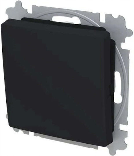 Abb Recessed Wall Switch One-Way Aller Retour Black