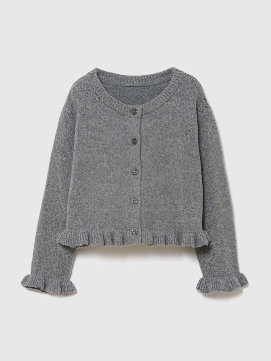 GAP Παιδική Ζακέτα Βαμβακερή Grey Heather
