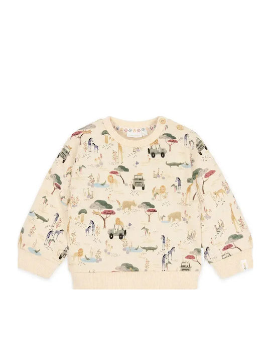Kinder-Sweatshirt Beige Safari Adventure
