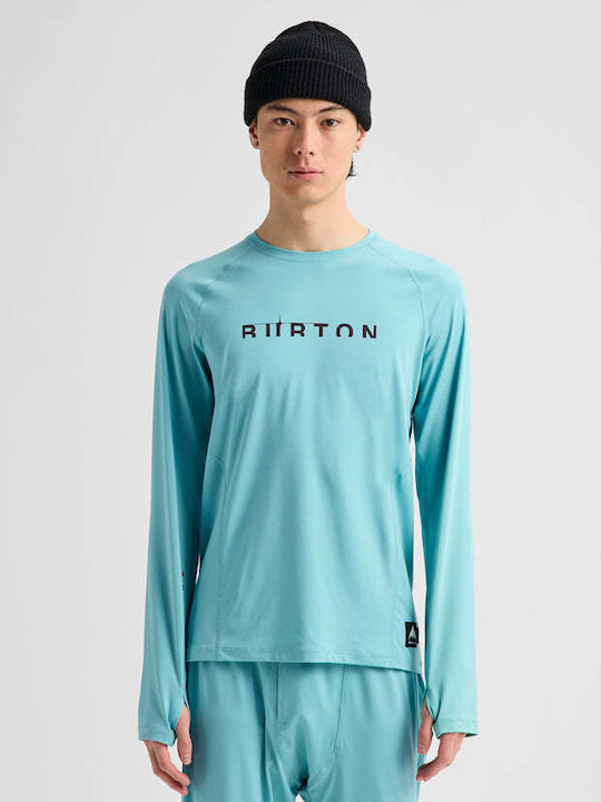 Burton Men's Blue Thermal Long-Sleeved Shirt