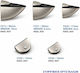 Import Hellas C029 Метален Ъгъл за Рафет в Сребрист Цвят 0037-8060