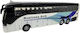 Metal Model Luxury Bus White 1:30 Lights Sounds Spring