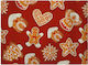 Koupakoupa Xmas Cookies Glass Chopping Board 38x28cm