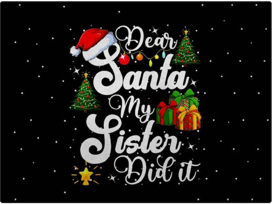 Koupakoupa Dear Santa My Sister Did It Glass Chopping Board 38x28cm