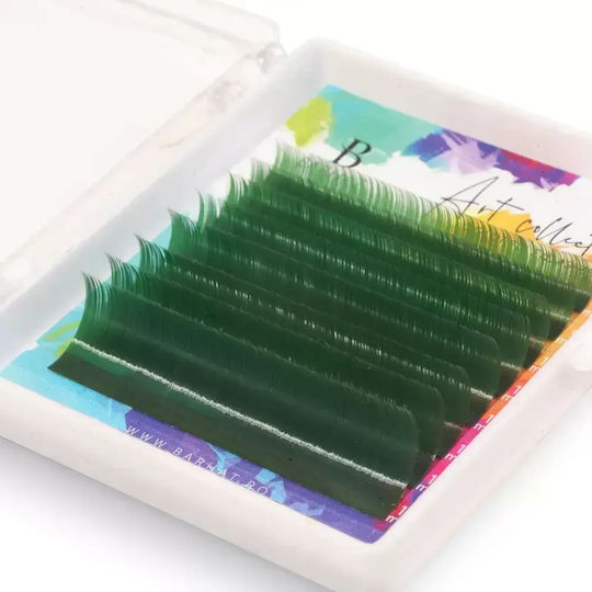 Barhat Art Collection Mix 8 Lines Green Colored Eyelash Extensions