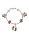 Disney Women's Chain Bracelet with Heart Design