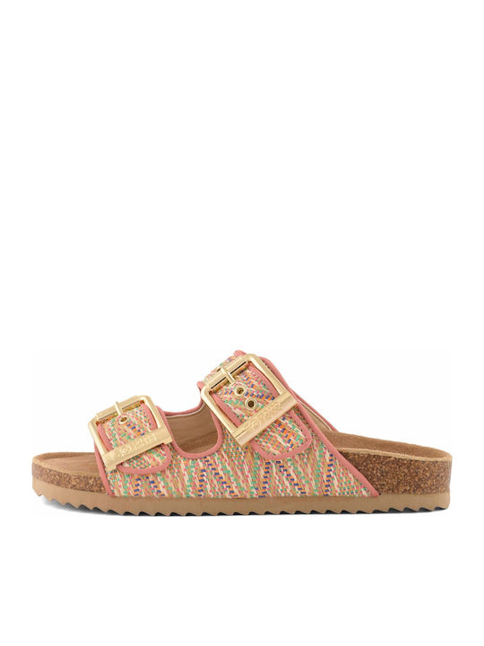 Flache Sandalen für Damen Beige