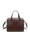 Brown Leather Women's Tote Bag