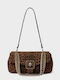 Brown Suede Leather Women's Shoulder Bag